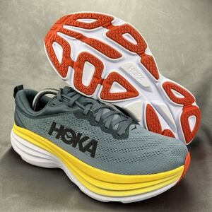 HOKA Bondi 8 Men's Size 10.5D Running Sneakers Blue Comfort Shoes‎ 1123202 GBMS